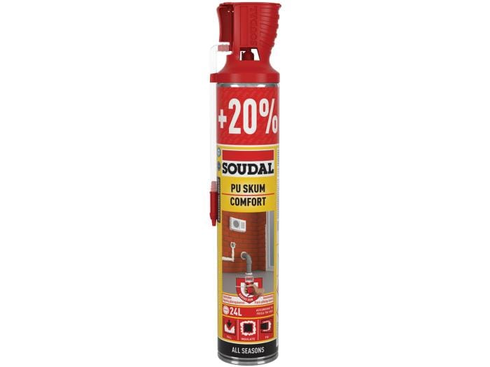 Soudal PU Skum Comfort All Season 720ml - Fosse Bruk