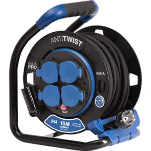 Gelia Kabeltrommel M/Lok Ståstativ Anti-twist - 25m