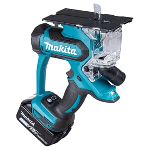 MAKITA GIPSSAG LXT M/Batteri og Lader, 10stk Sagblad