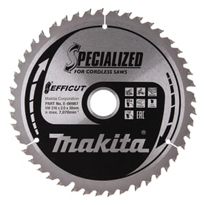 MAKITA Sikrelsagblad Tre Efficut T.C.T - 216x30mm 45T